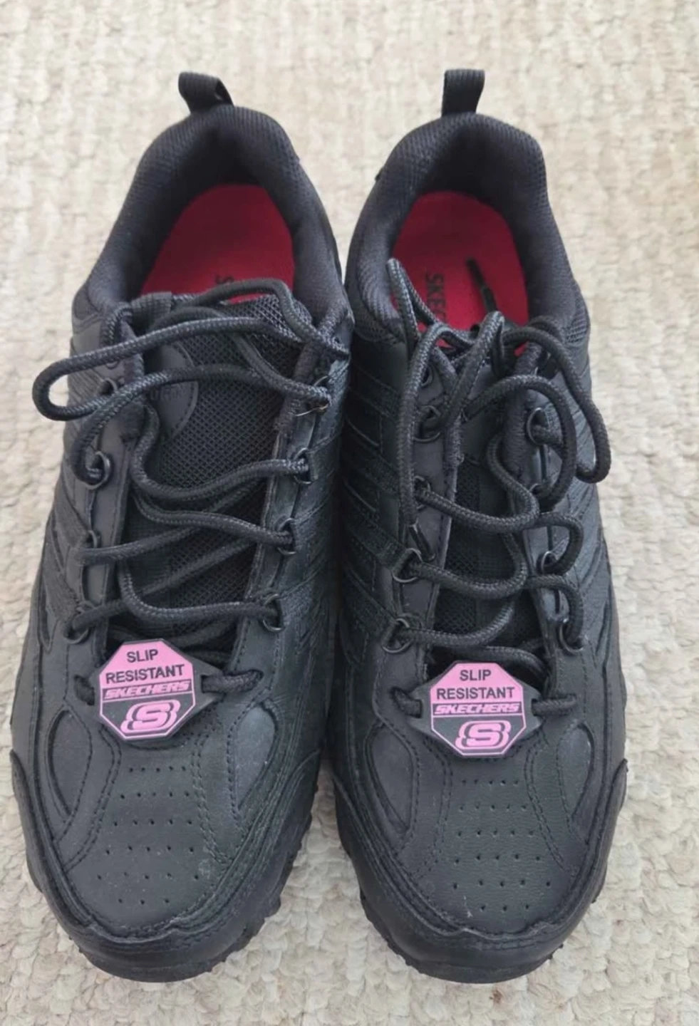 Skechers Work Slip Resistant Black Shoes