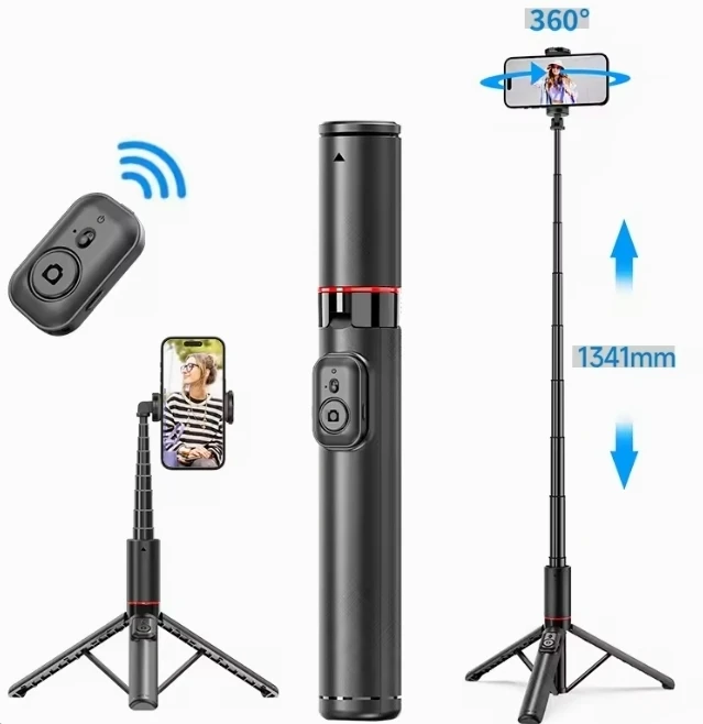 Extendable Selfie Stick Tripod with Remote - photo 4