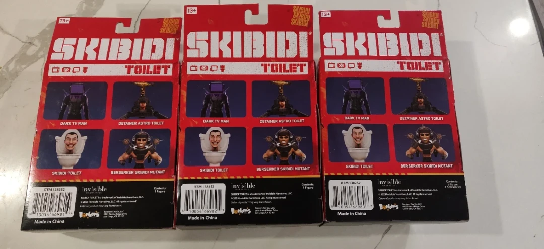 Skibidi Toilet Action Figures - Set of 3 - photo 2