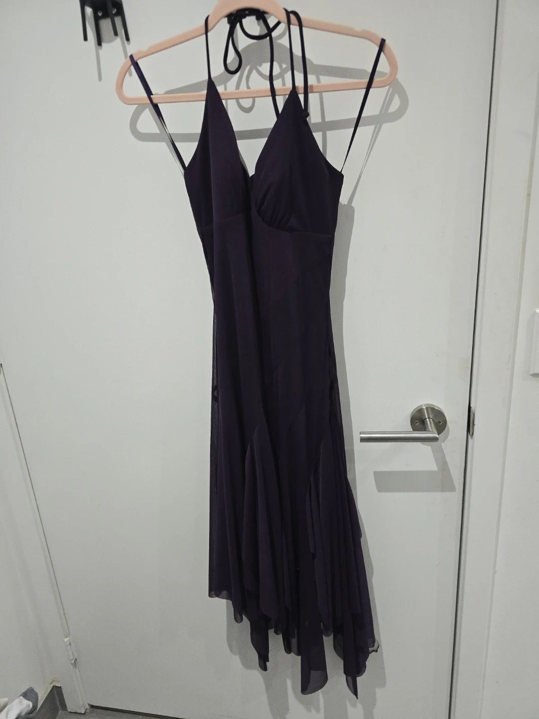 Le Chateau Purple Halter Neck Dress