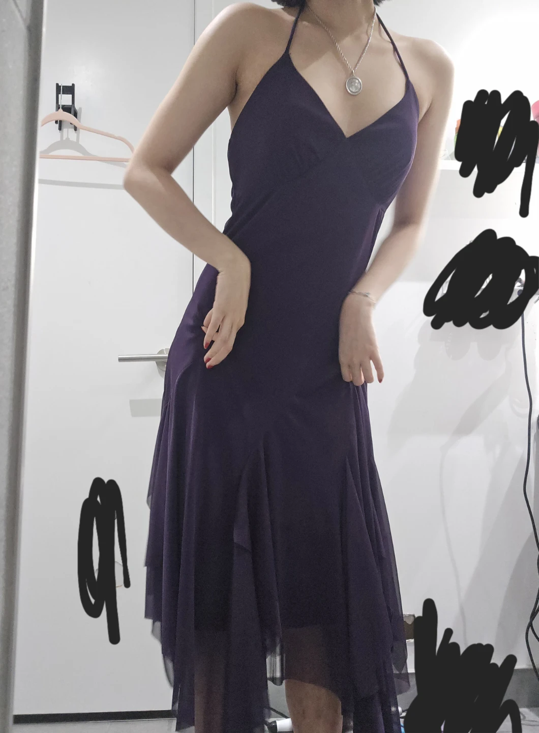 Le Chateau Purple Halter Neck Dress - photo 4
