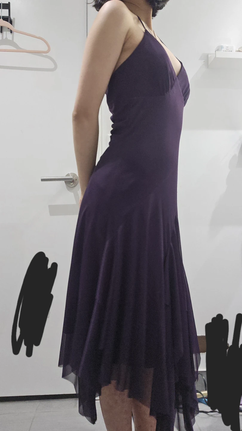 Le Chateau Purple Halter Neck Dress - photo 5
