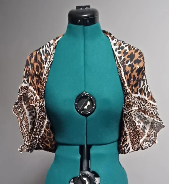Leopard Print Sheer Bolero Shrug - photo 2