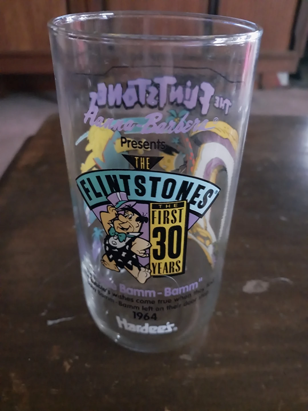 🏆The Flintstones First 30 Years Hardee's Collectible Glass 🏆 - photo 2