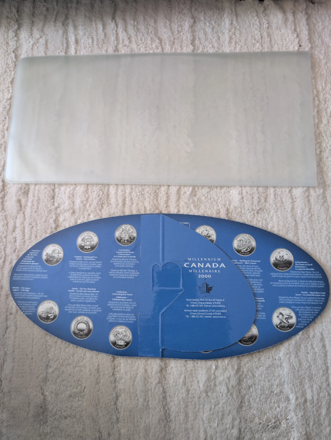 Millennium Canada Millénaire 2000 Coin Collection Display - photo 2