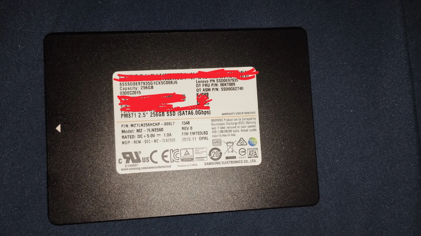 Lenovo 256GB SSD