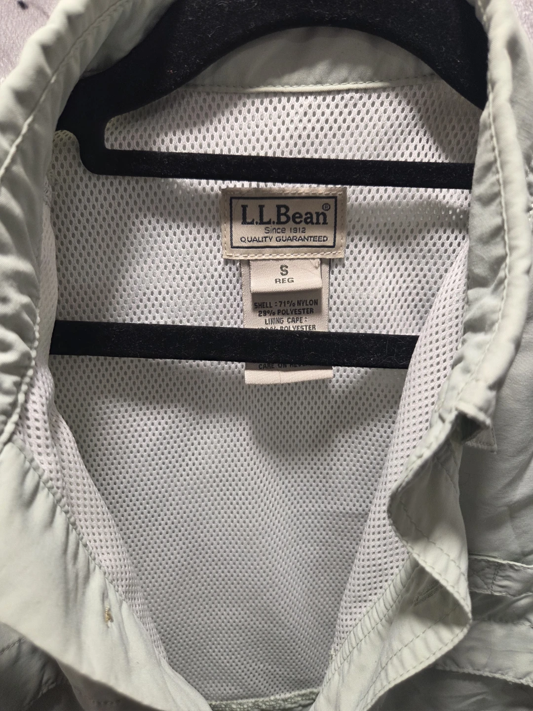 L.L.Bean Men's Light Green Fishing Shirt - photo 2