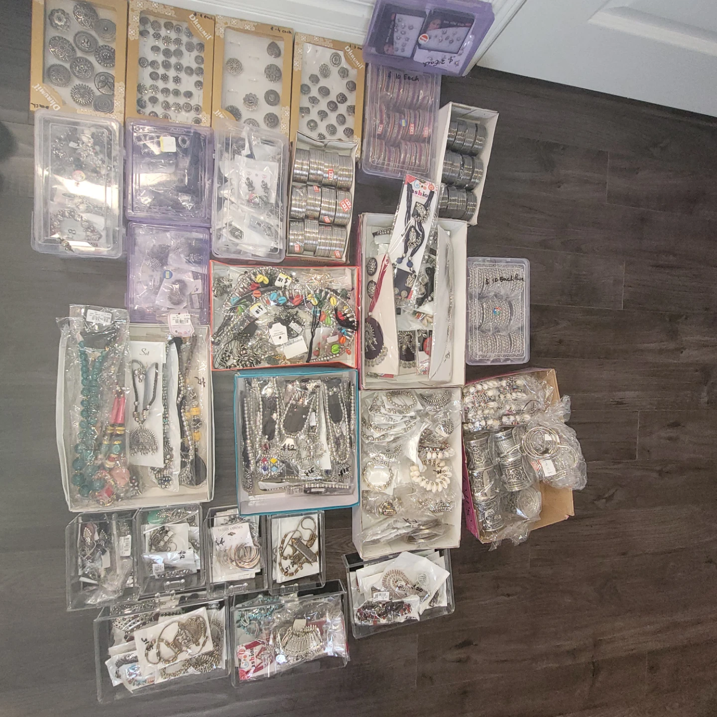 full lot Silver-tone Bohemian Style Jewellery Set