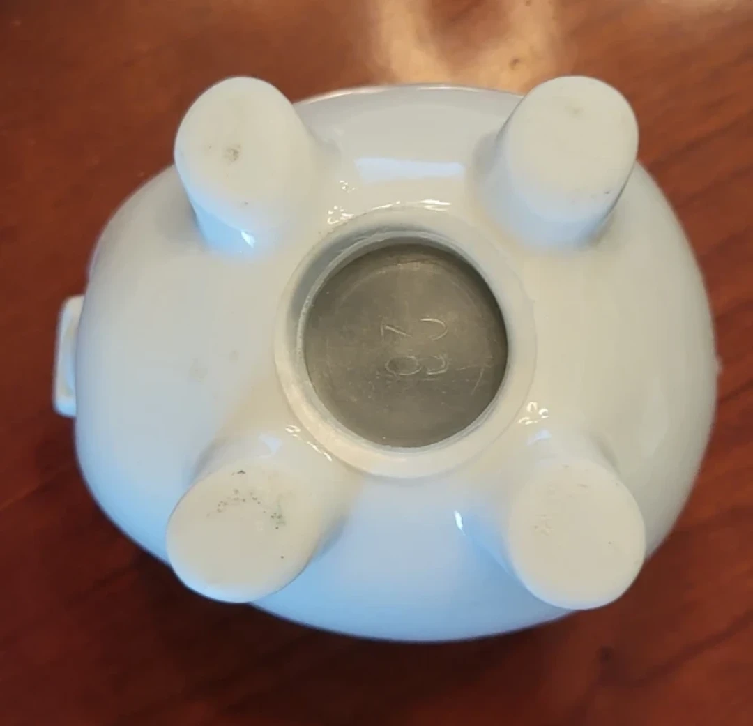 🤎 White Ceramic Piggy Bank - photo 2