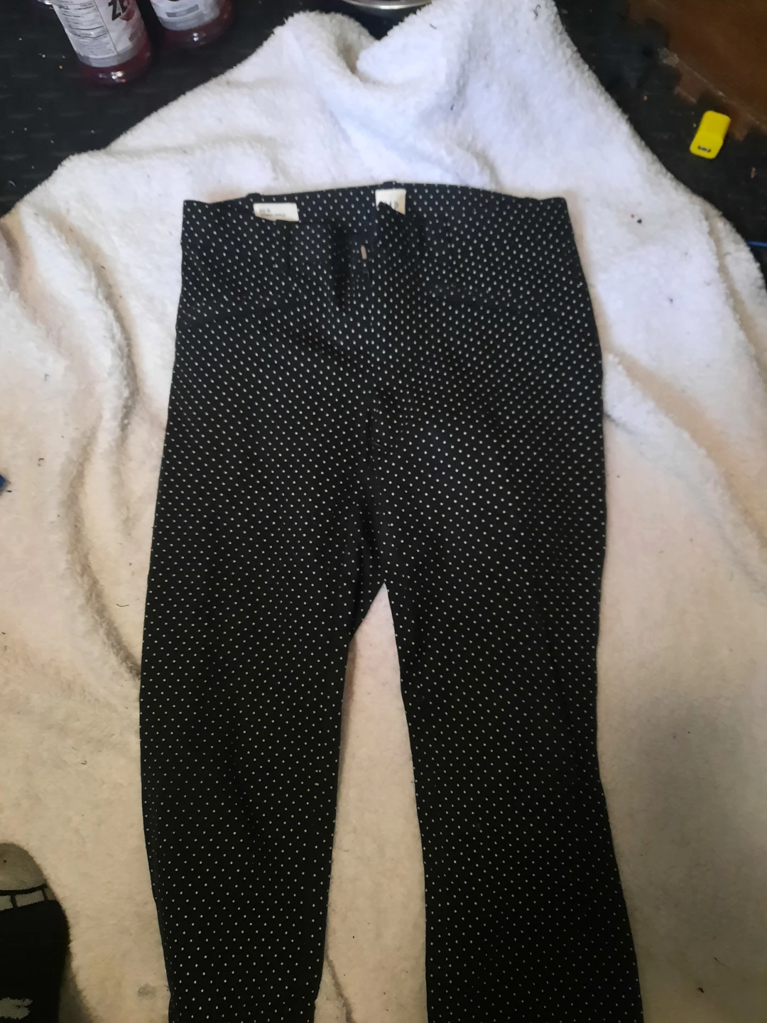 GAP Black White Polka Dot Pants - Size 10