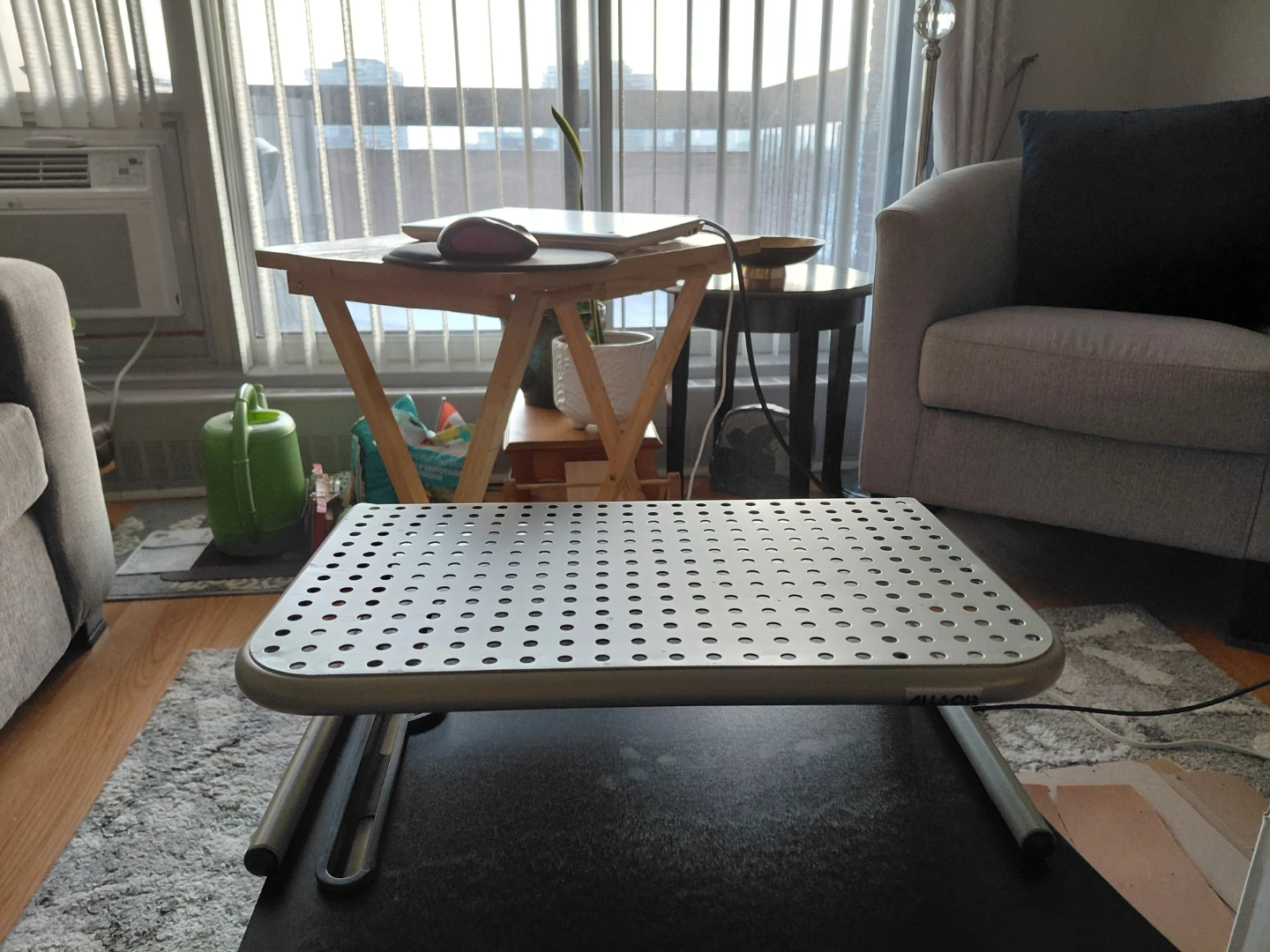 Adjustable Laptop Lap Desk with Perforated Top