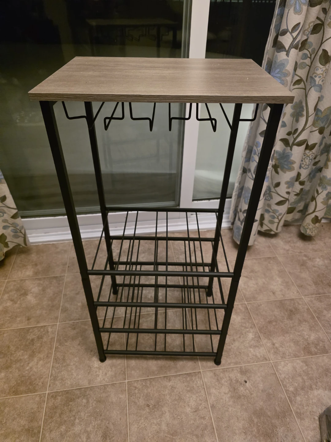 Wine Rack with Glass Holder