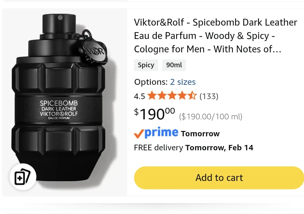 Victor&Rolf Men's Cologne Spicebomb Dark Leather - photo 2
