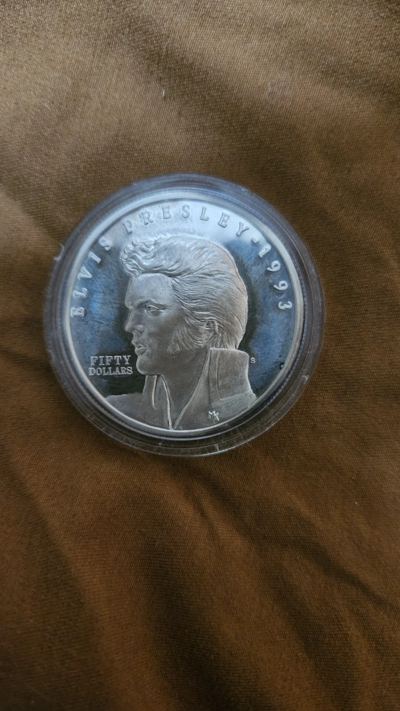 1993 Elvis Presley 50 Dollar Coin Republic Marshal Islands