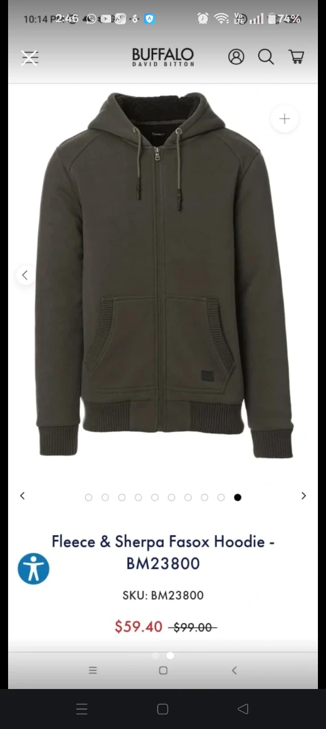 Buffalo David Bitton Fleece & Sherpa Hoodie - photo 2