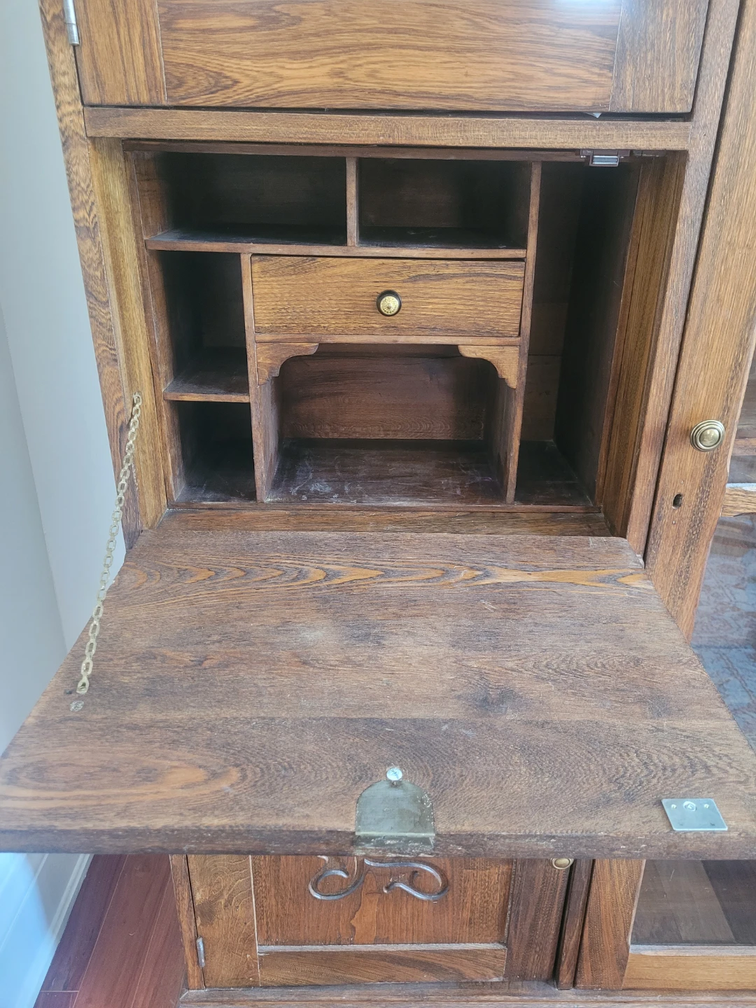 Vintage Wood storage and display cabinet - photo 3