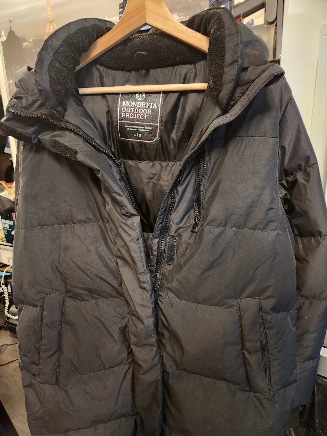 Mondetta Outdoor Project Puffer Jacket - Black - Size L
