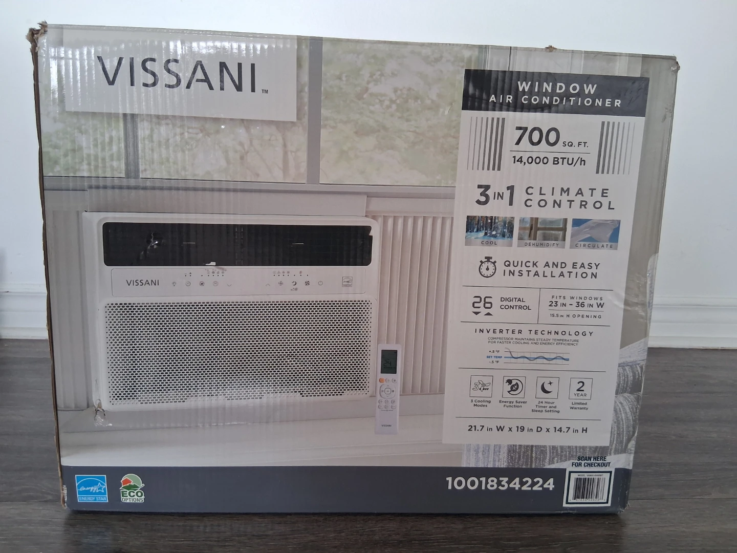 VISSANI Window Air Conditioner 700 sq ft