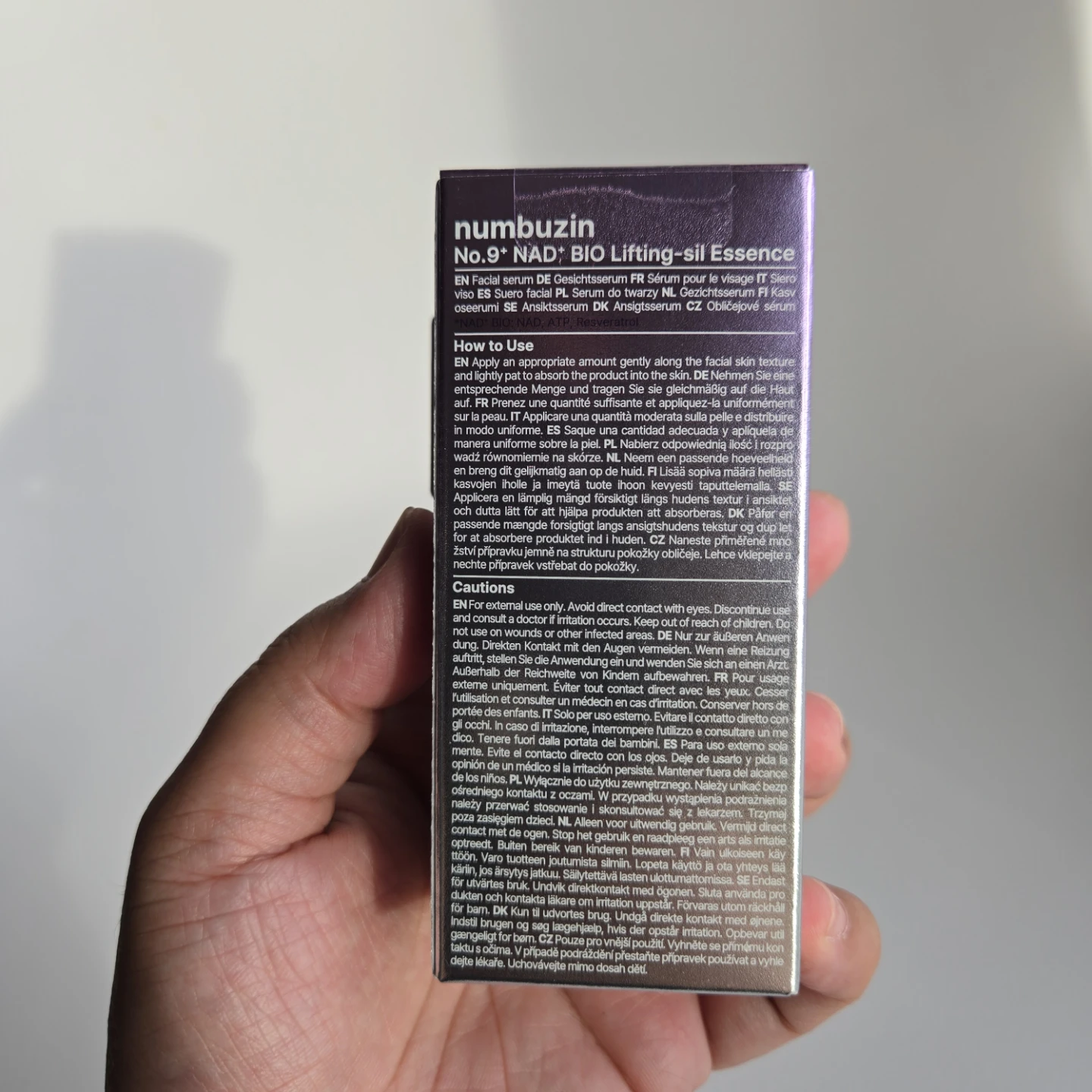 Numbuzin No.9 NAD+ Bio Lifting-sil Essence 30ml - photo 3