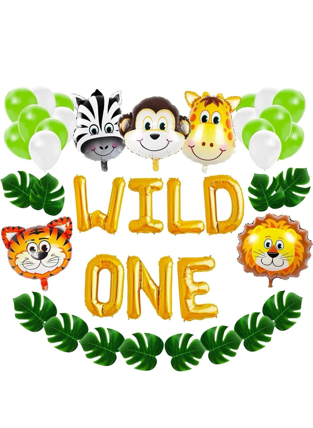 Wild One Birthday Balloon Set 🏆