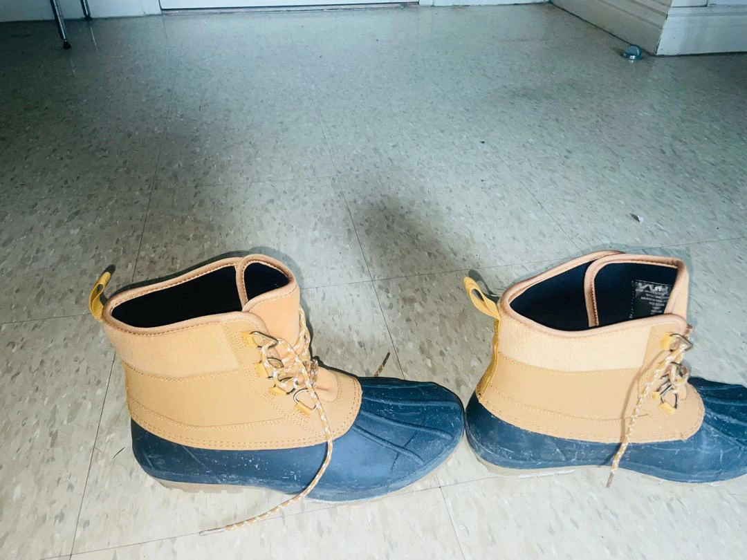 Universal Thread Women's Duck Boots Tan/Blue Size 11 - photo 4