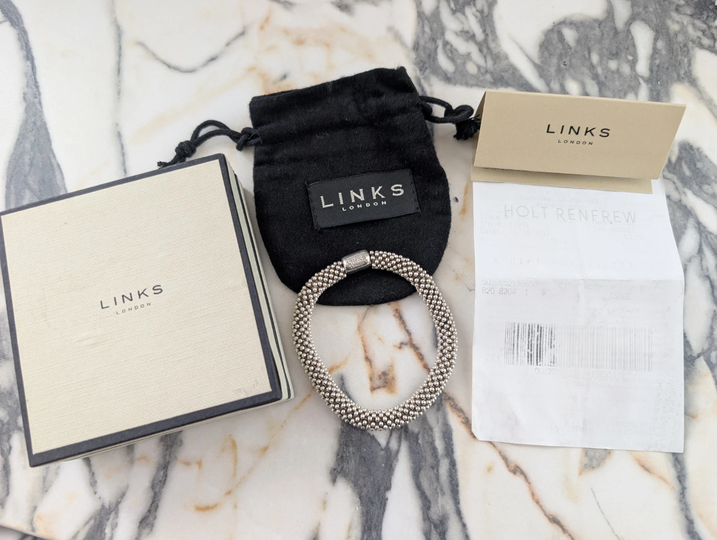 Links of London Effervescence Star Silver Stretch Bracelet