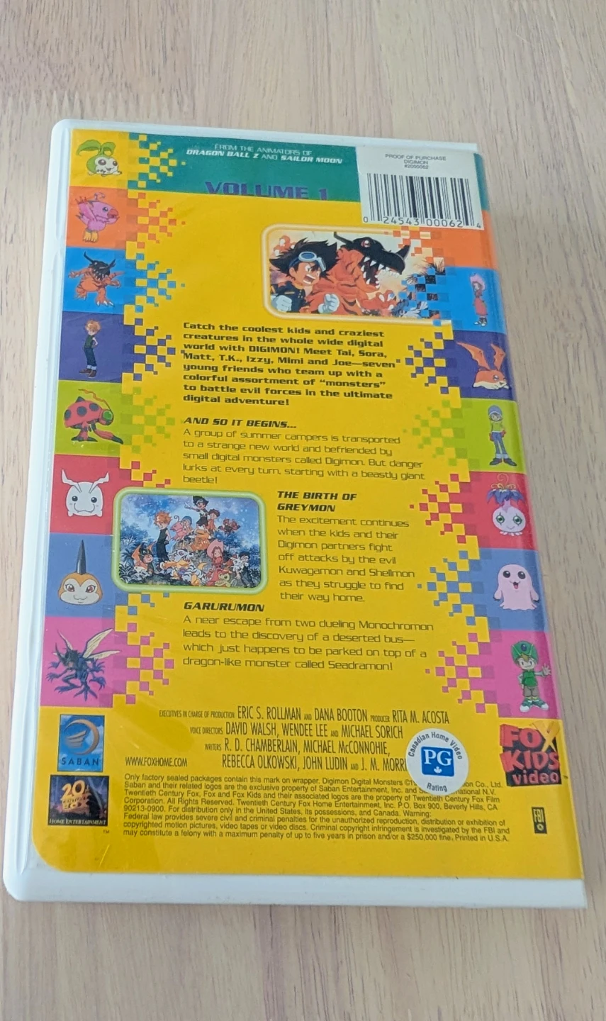 Digimon: Digital Monsters - Volume 1 VHS - photo 2