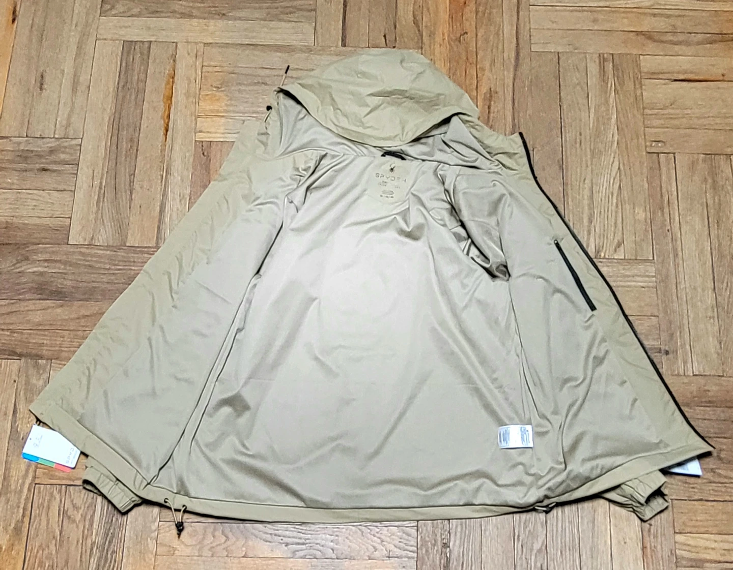 Spyder Men's Web Khaki Hooded Jacket XL - photo 2