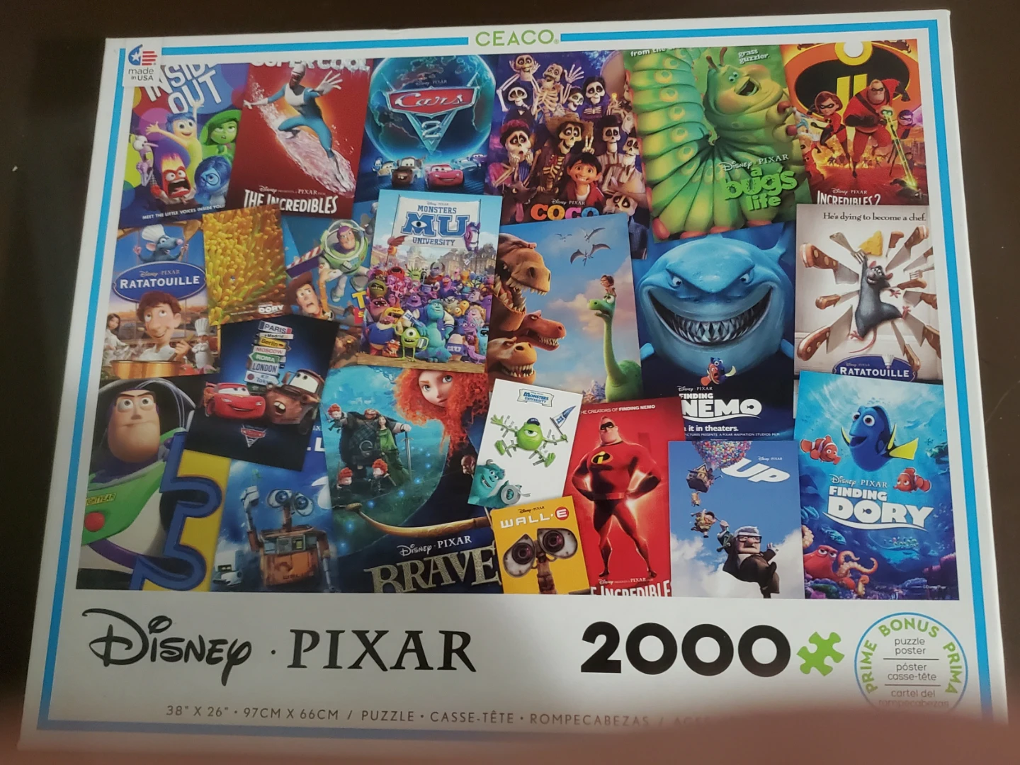 DISNEY PIXAR MOVIE POSTER PUZZLE