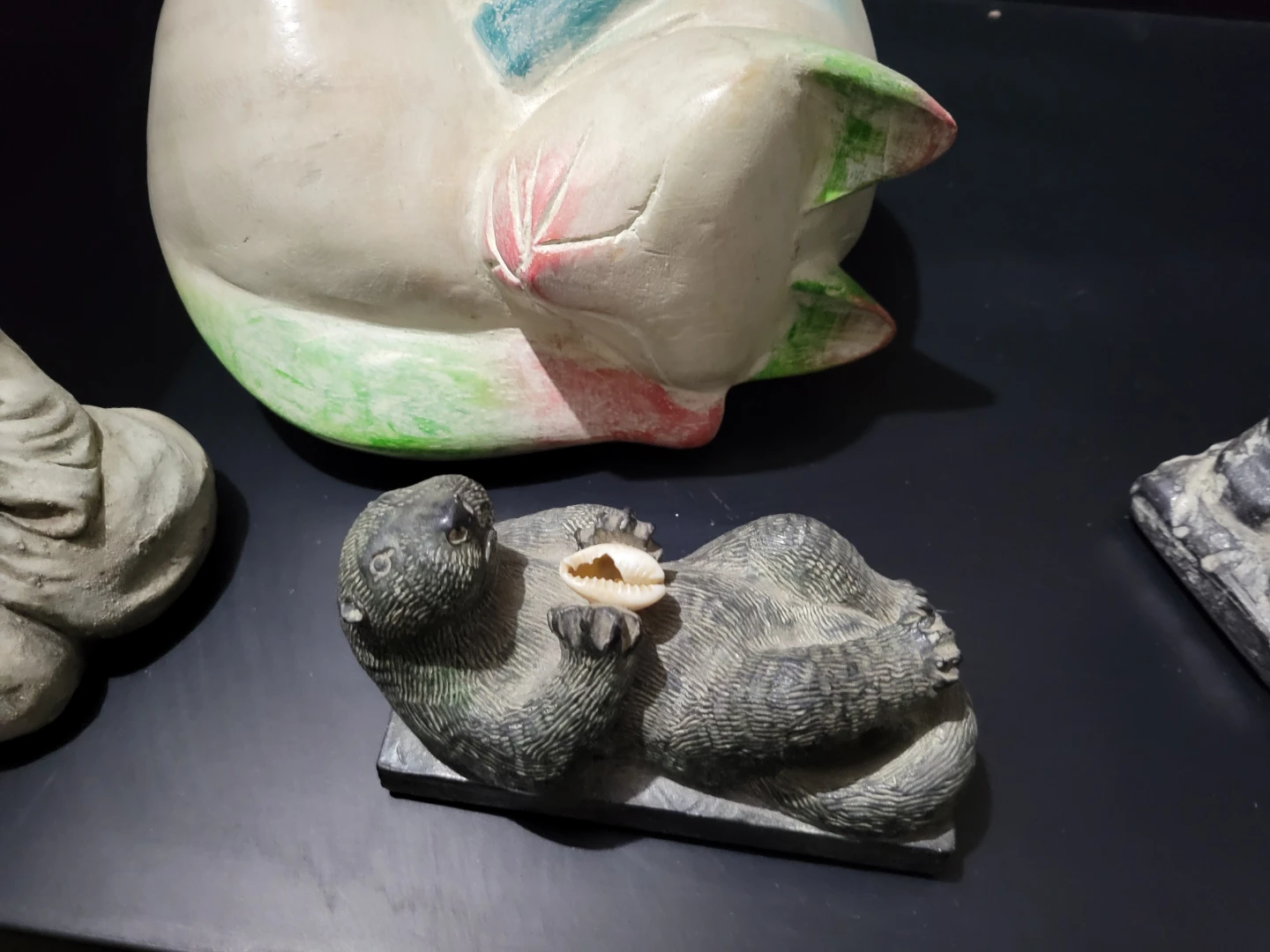Stone Carvings: Buddha, Cat, Otter, and Inuit Figures - photo 4