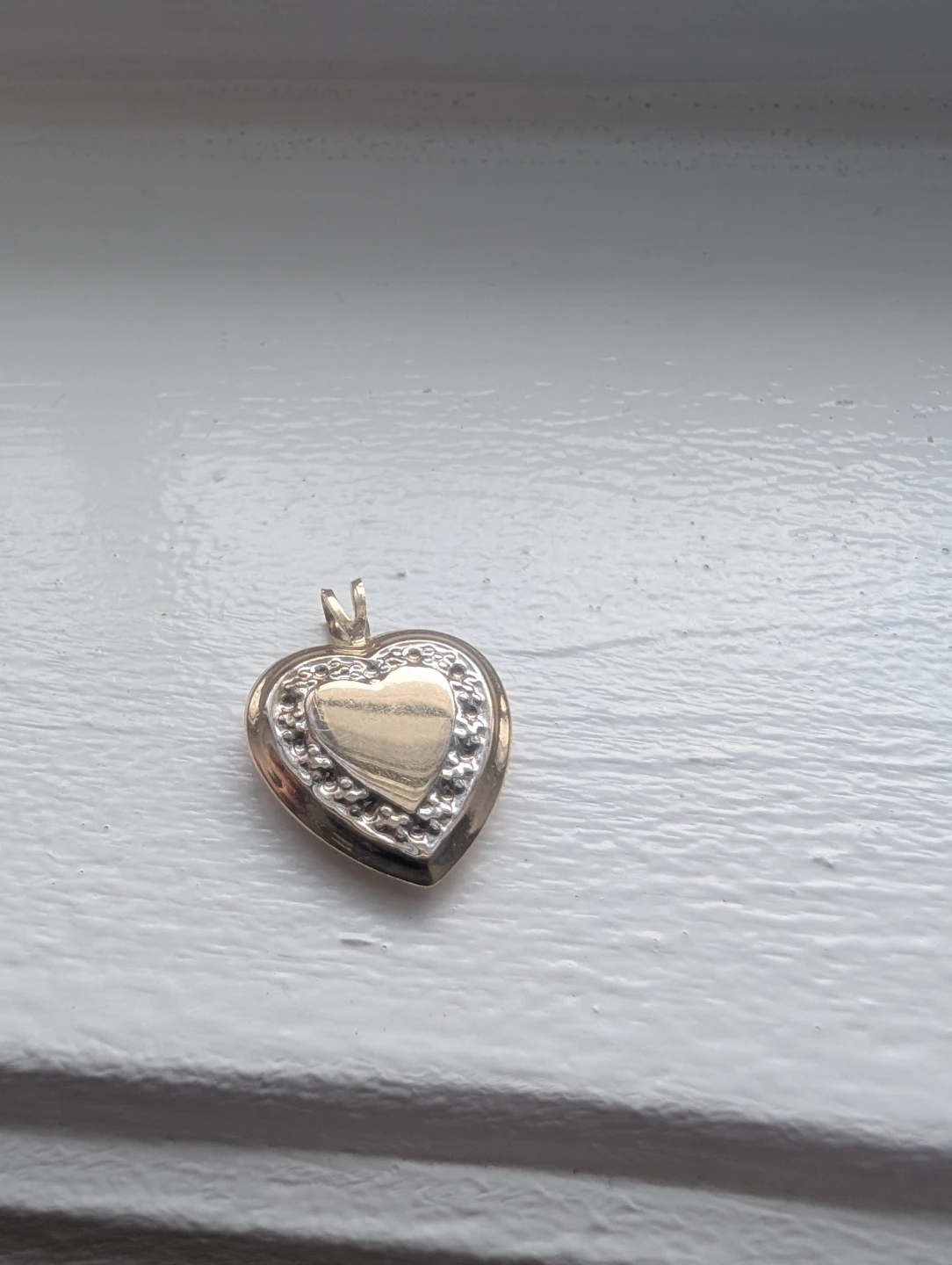 Brand New 14K Yellow Gold Heart Pendant For Sale - photo 4