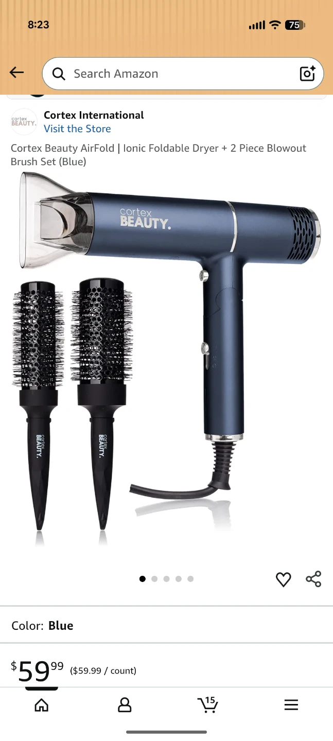 Cortex Beauty AirFold Ionic Foldable Hair Dryer
