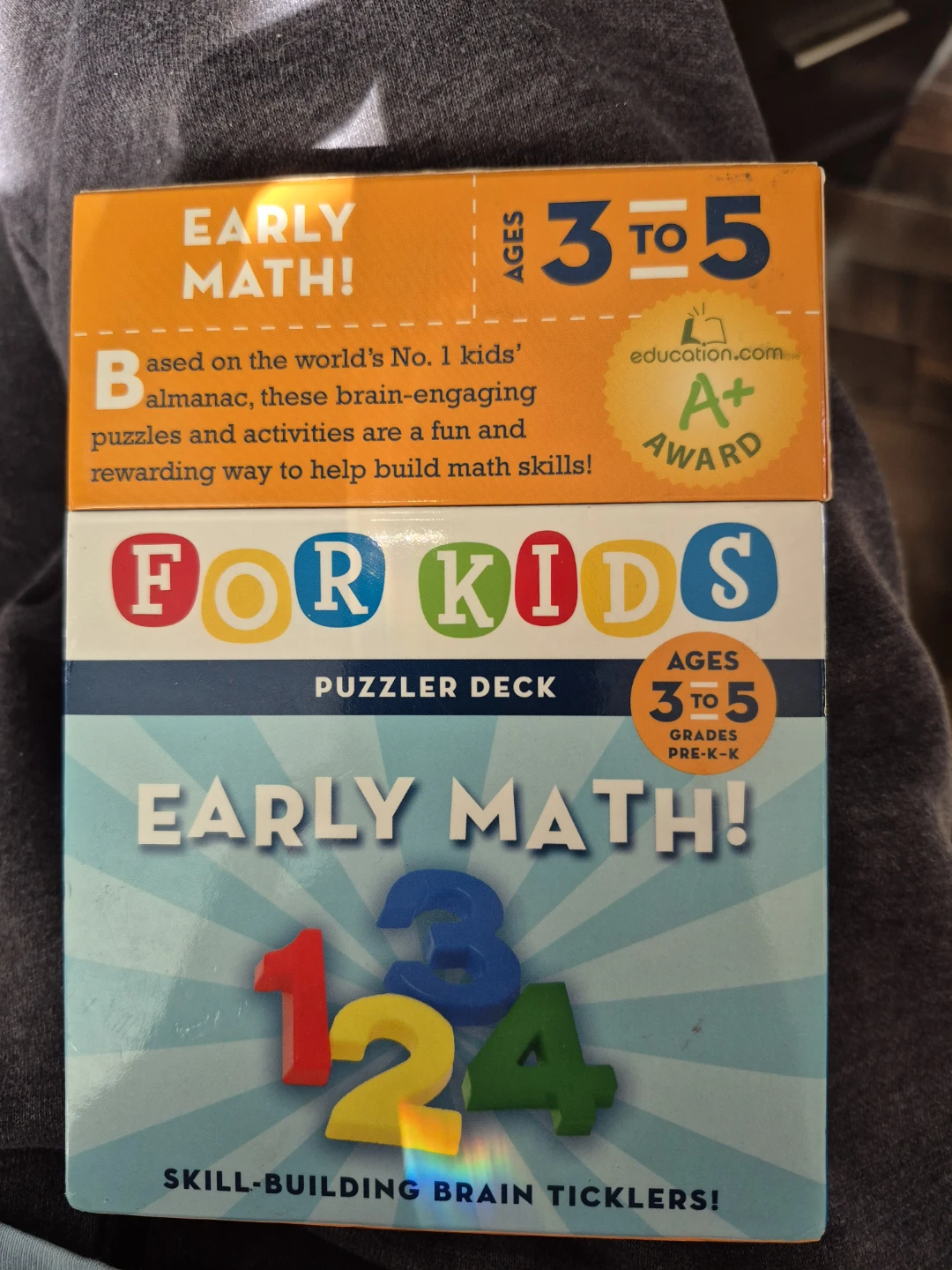 The World Almanac Early Math Puzzler Deck for Kids
