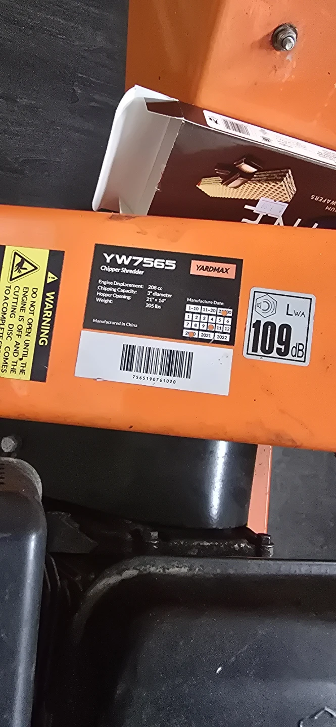 YARDMAX YW7565 Chipper Shredder - photo 4