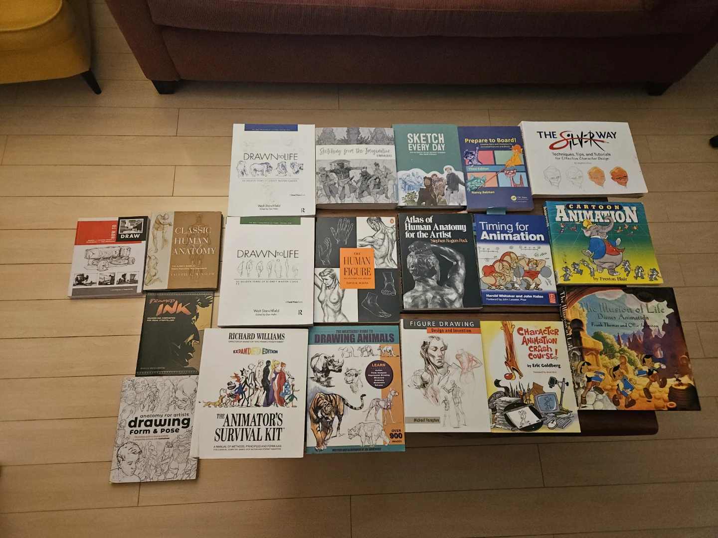 Art books (prices listed below)