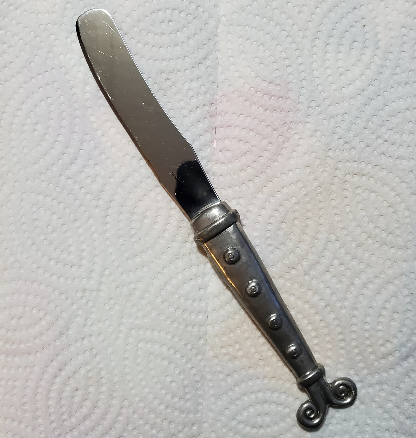Carrol Boyes 8" Pewtwe/Stainless Pate Knife