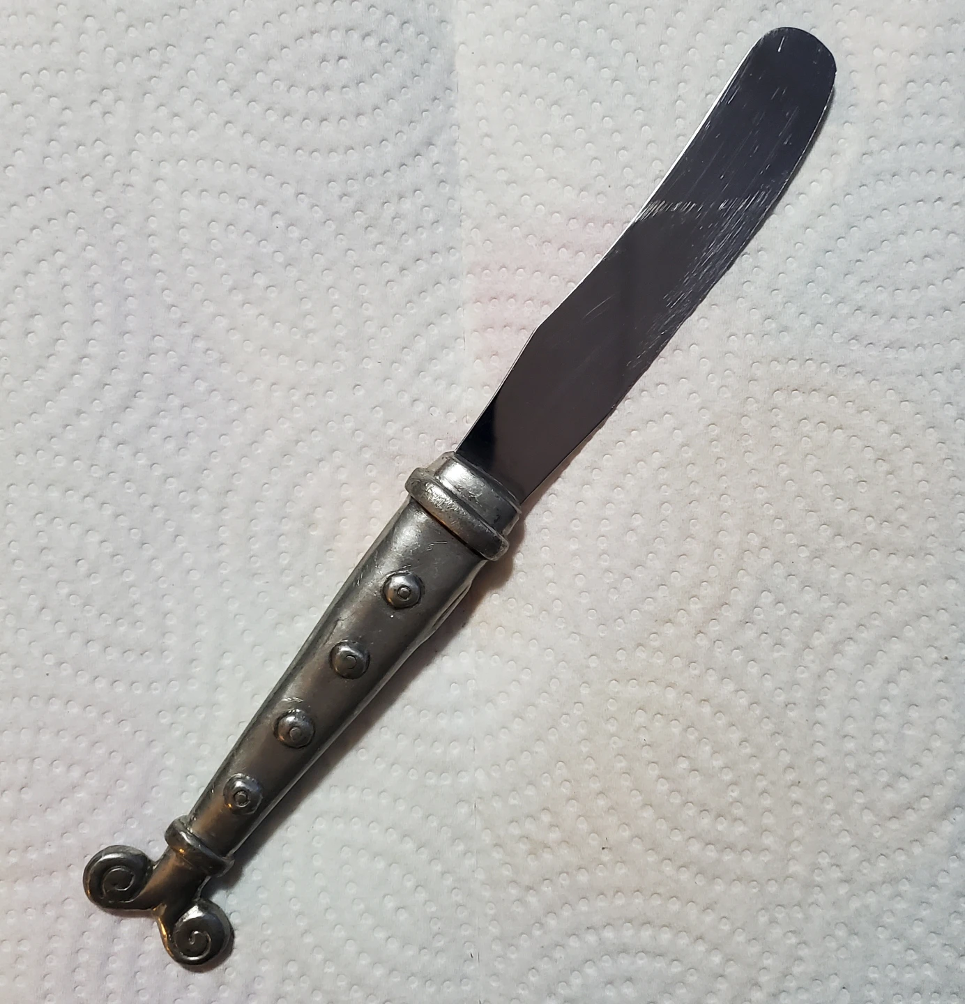 Carrol Boyes 8" Pewtwe/Stainless Pate Knife - photo 2