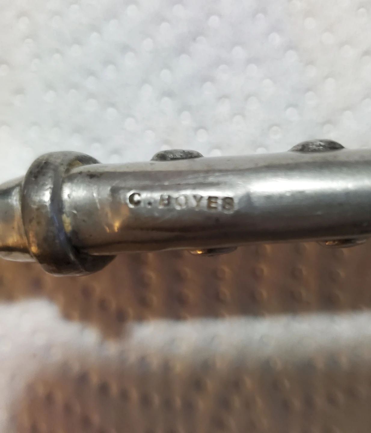 Carrol Boyes 8" Pewtwe/Stainless Pate Knife - photo 3