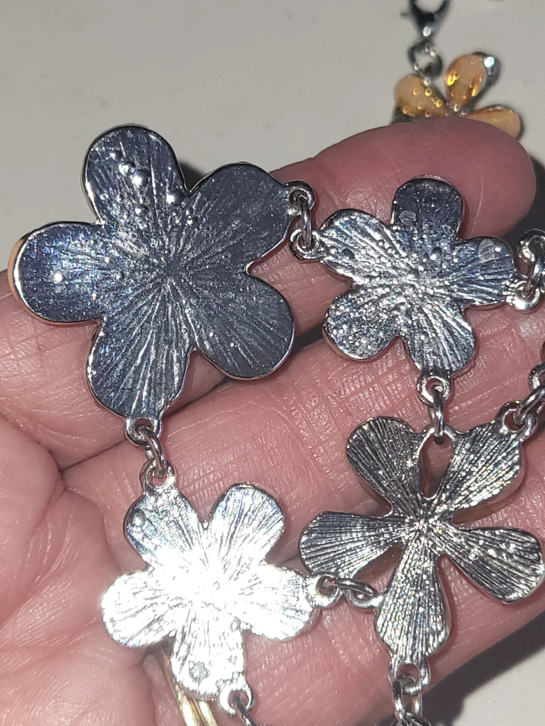 Vintage Flower Necklace and Earring Set - photo 4