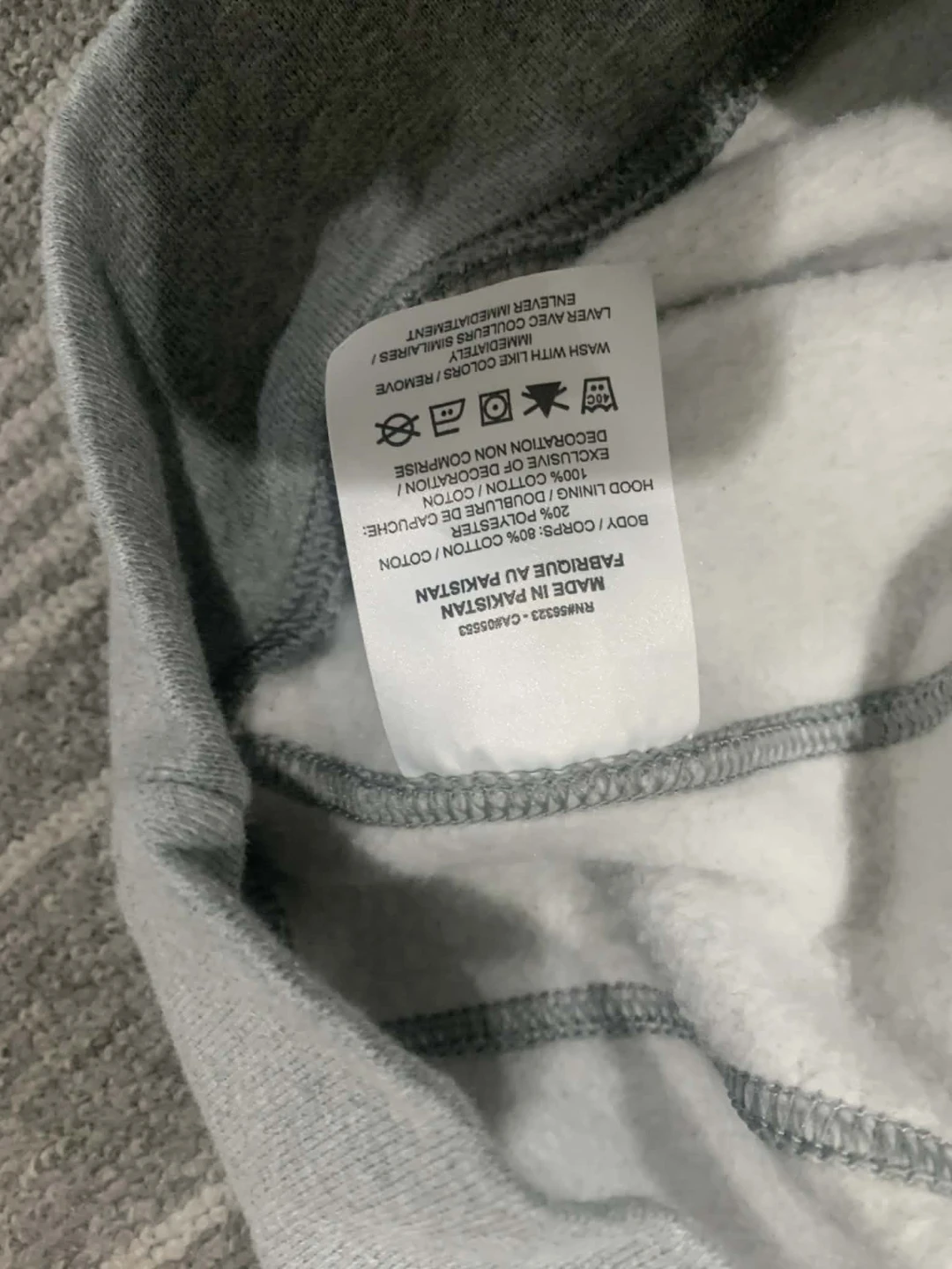 Nike Sportswear Club Fleece Hoodie - Heather Grey Size S - photo 4