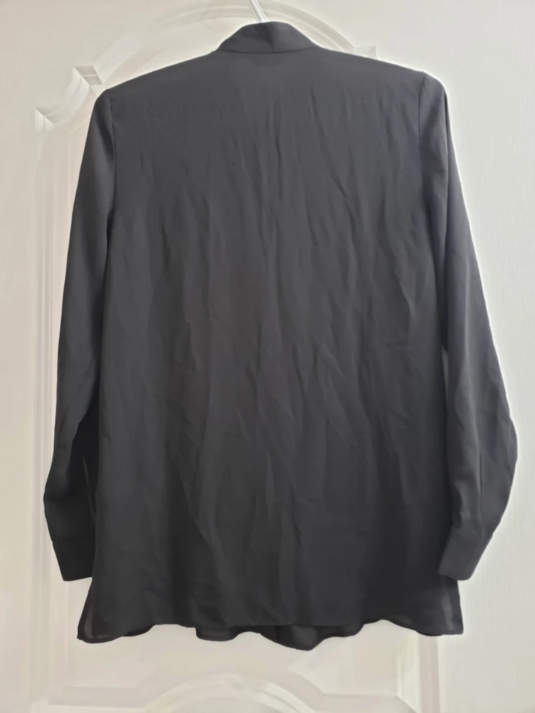 New Black Long Sleeve Blouse - XXS - photo 2