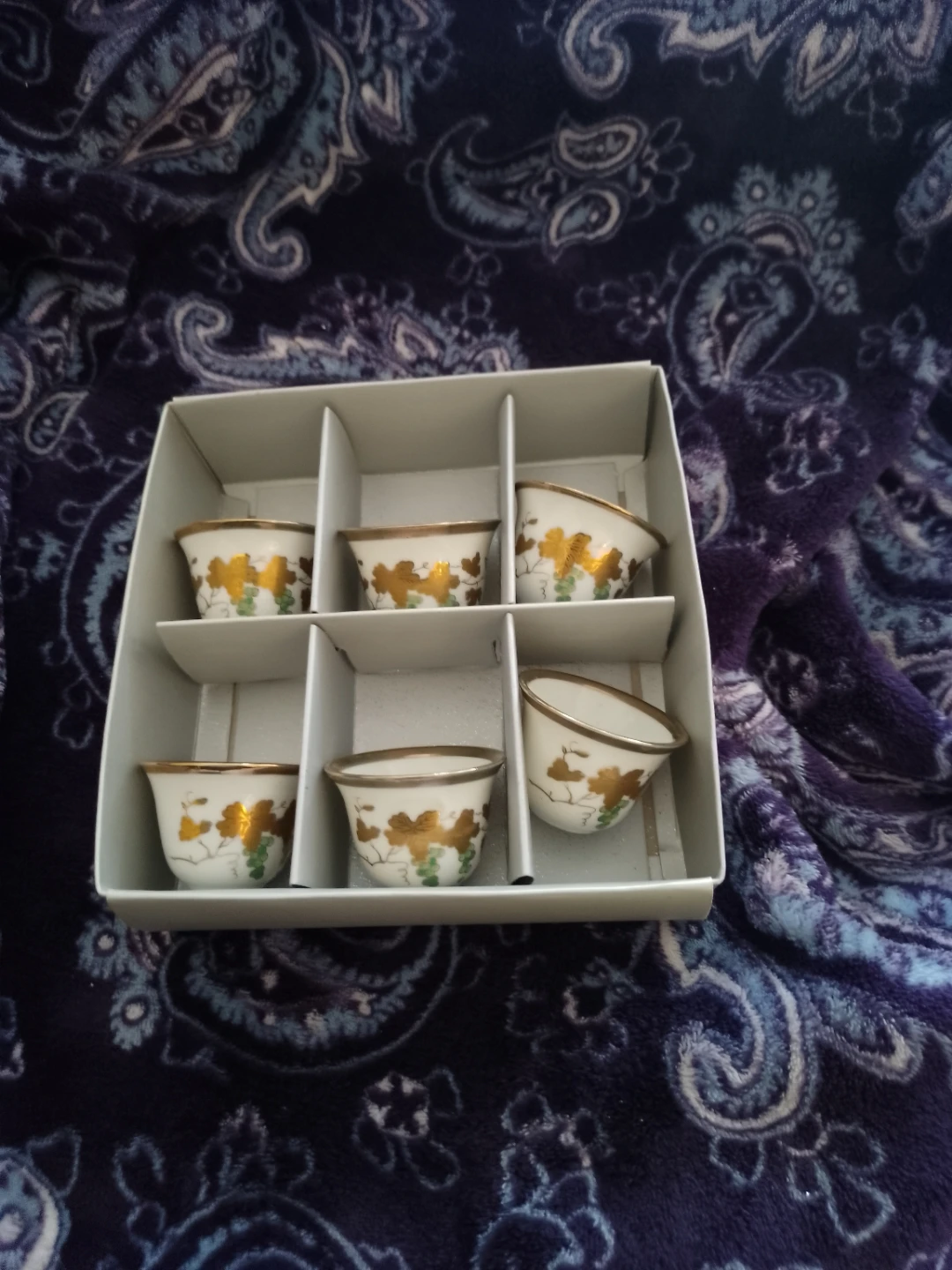 Set of 6 Small Decorative Cups
