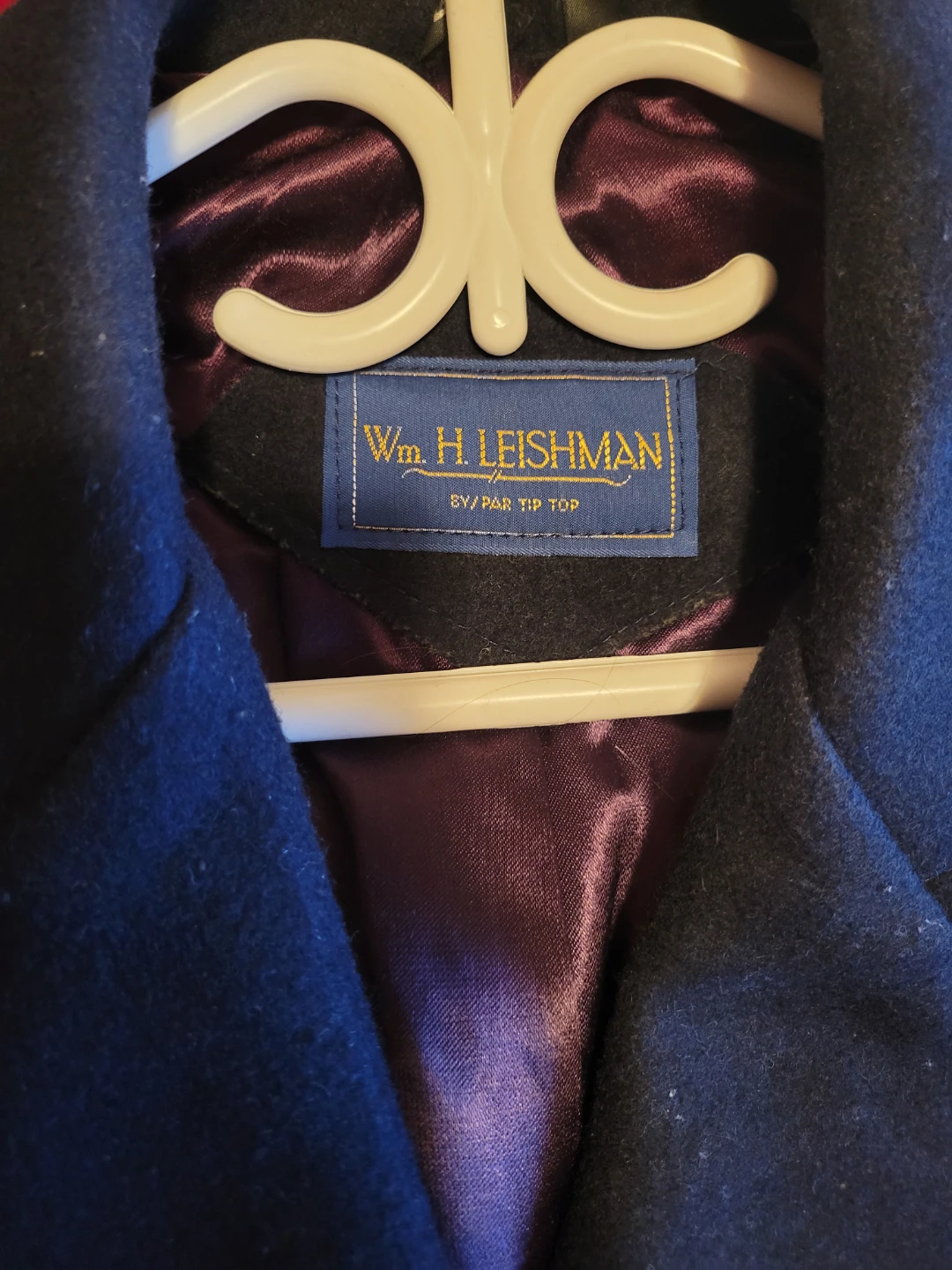 Wm. H. Leishman Navy Wool Double-Breasted Coat  🥕 - photo 3