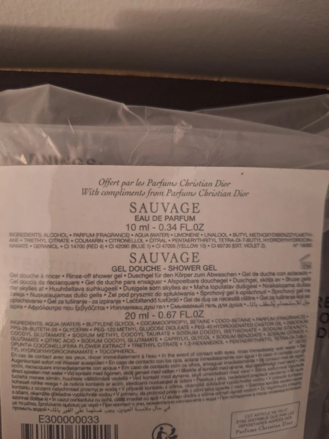 Dior Sauvage Eau de Parfum and Shower Gel Set - photo 4