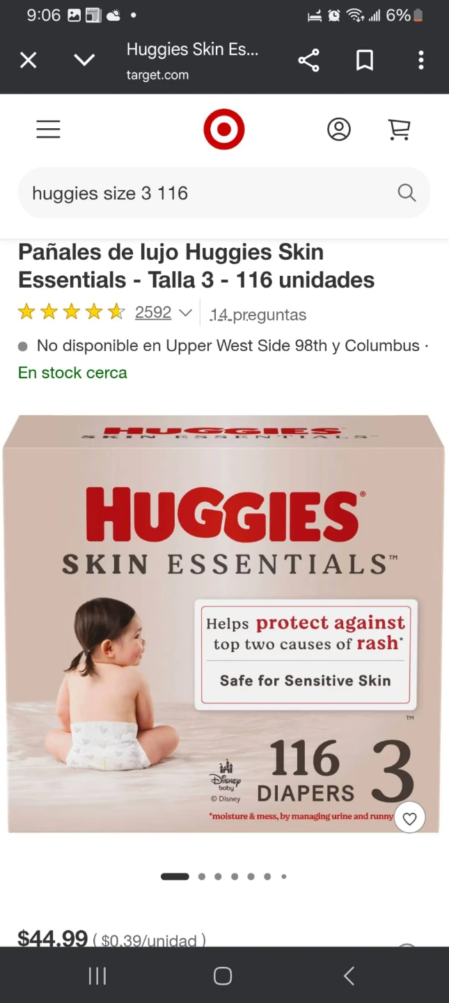 Huggies Skin Essentials Diapers - Size 3, 116 Count