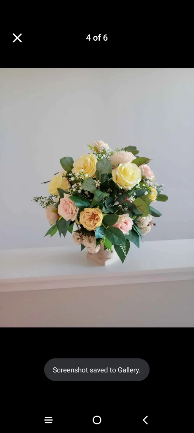 Artificial Floral Arrangement with Roses and Hydrangeas - photo 4