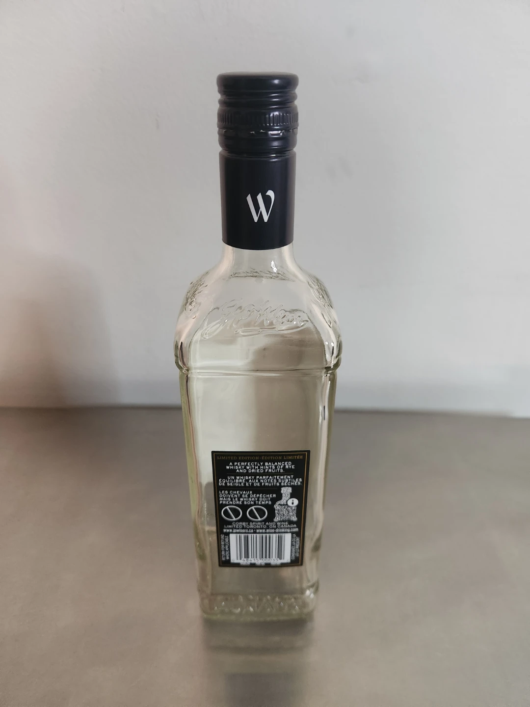 J.P. Wiser's Deluxe Limited Edition Whisky Bottle - photo 2