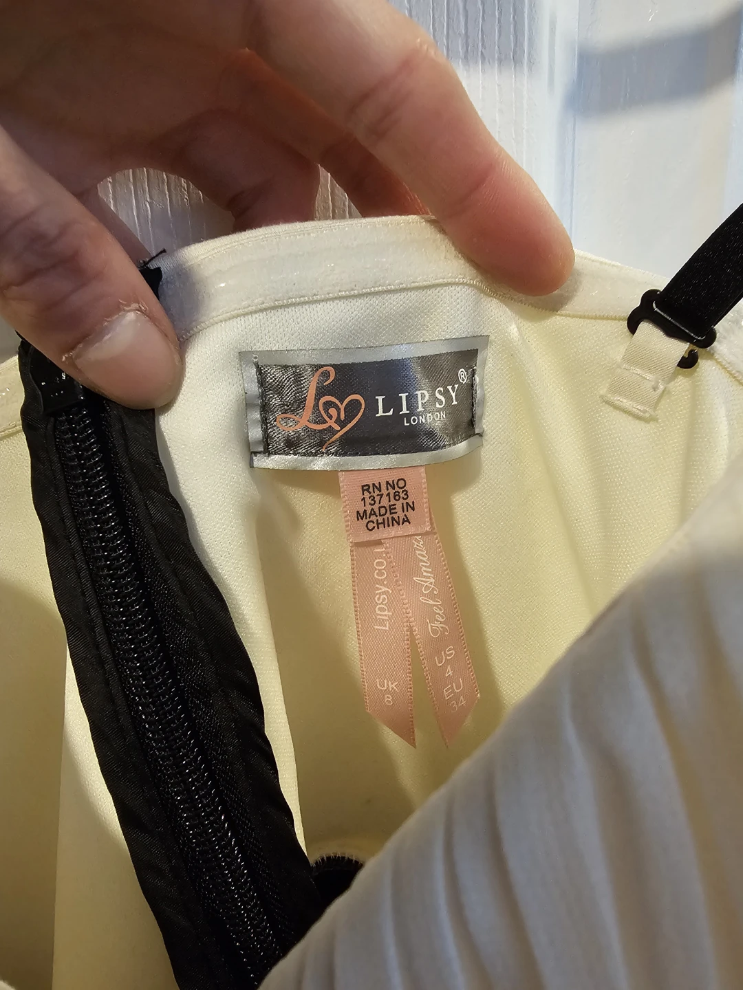 Lipsy London Black and Cream Dress - Strapless or with Straps - photo 3