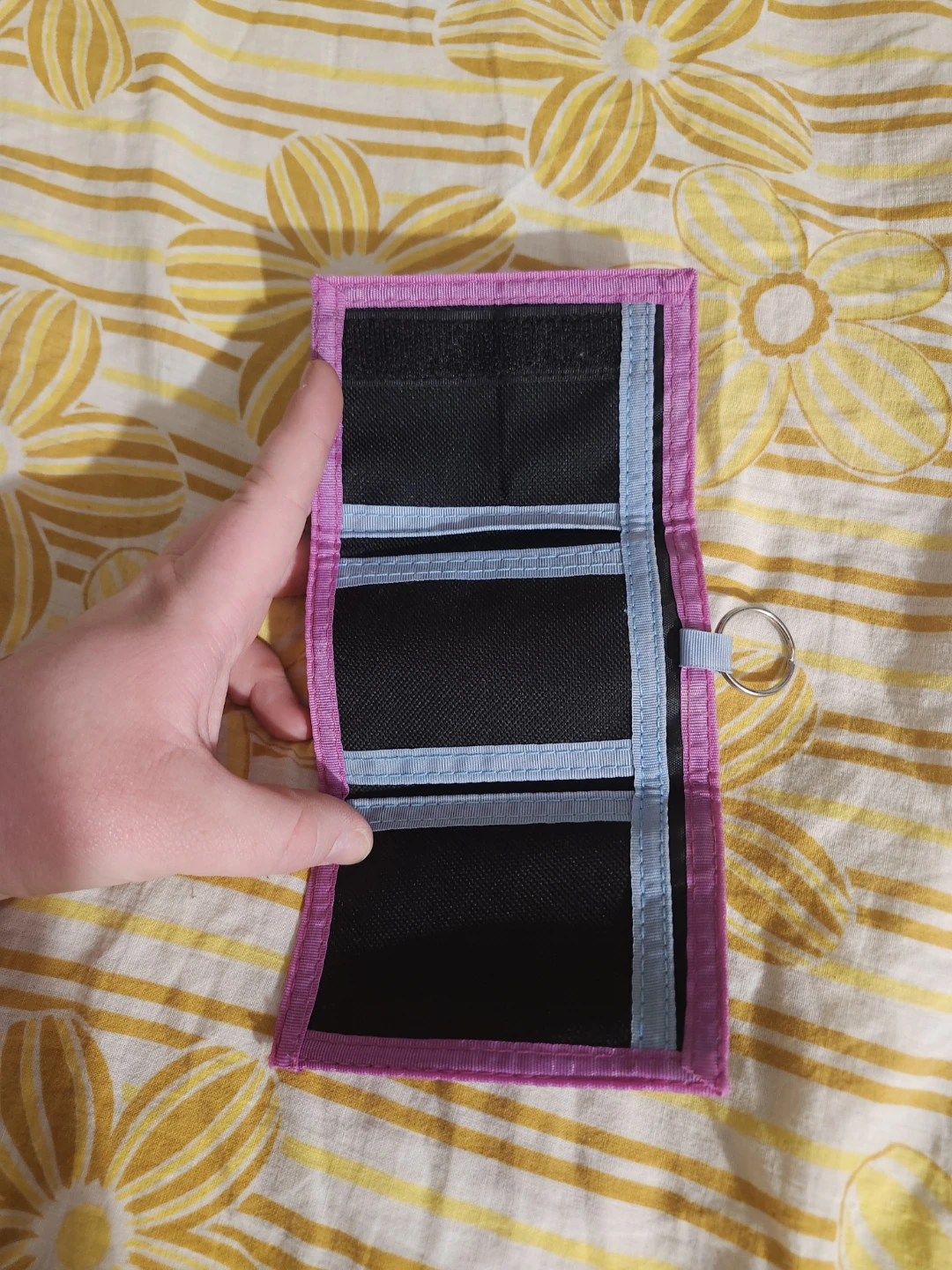 Black and Pink Skull Pattern Trifold Wallet - photo 4
