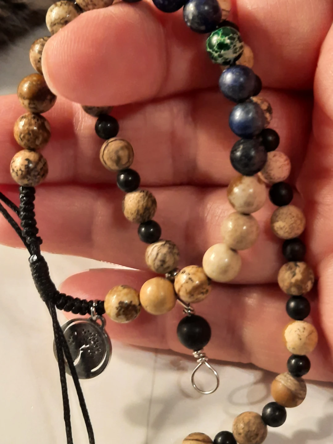 Handmade Beaded Bracelets 925 - Jasper & Lapis Lazuli - photo 5